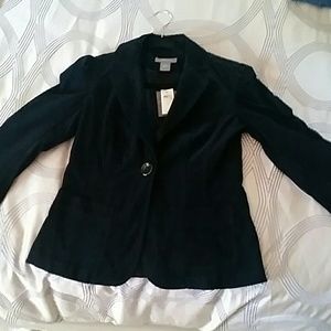 Ann Taylor navy blue corduroy jacket